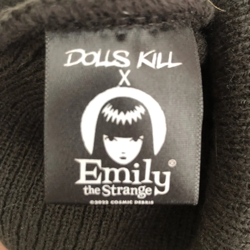 Emily Strange x Dolls Kill Miles Kitty Beanie - Picture 4 of 4